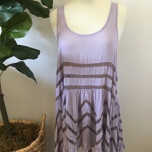 Free People Tiny Dot Trapeze Slip Dress